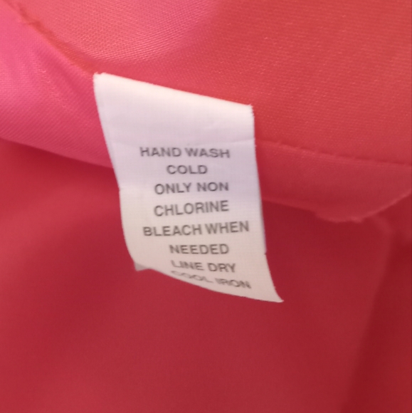 GAP pink paisley silk halter dress. Large - Picture 9 of 10